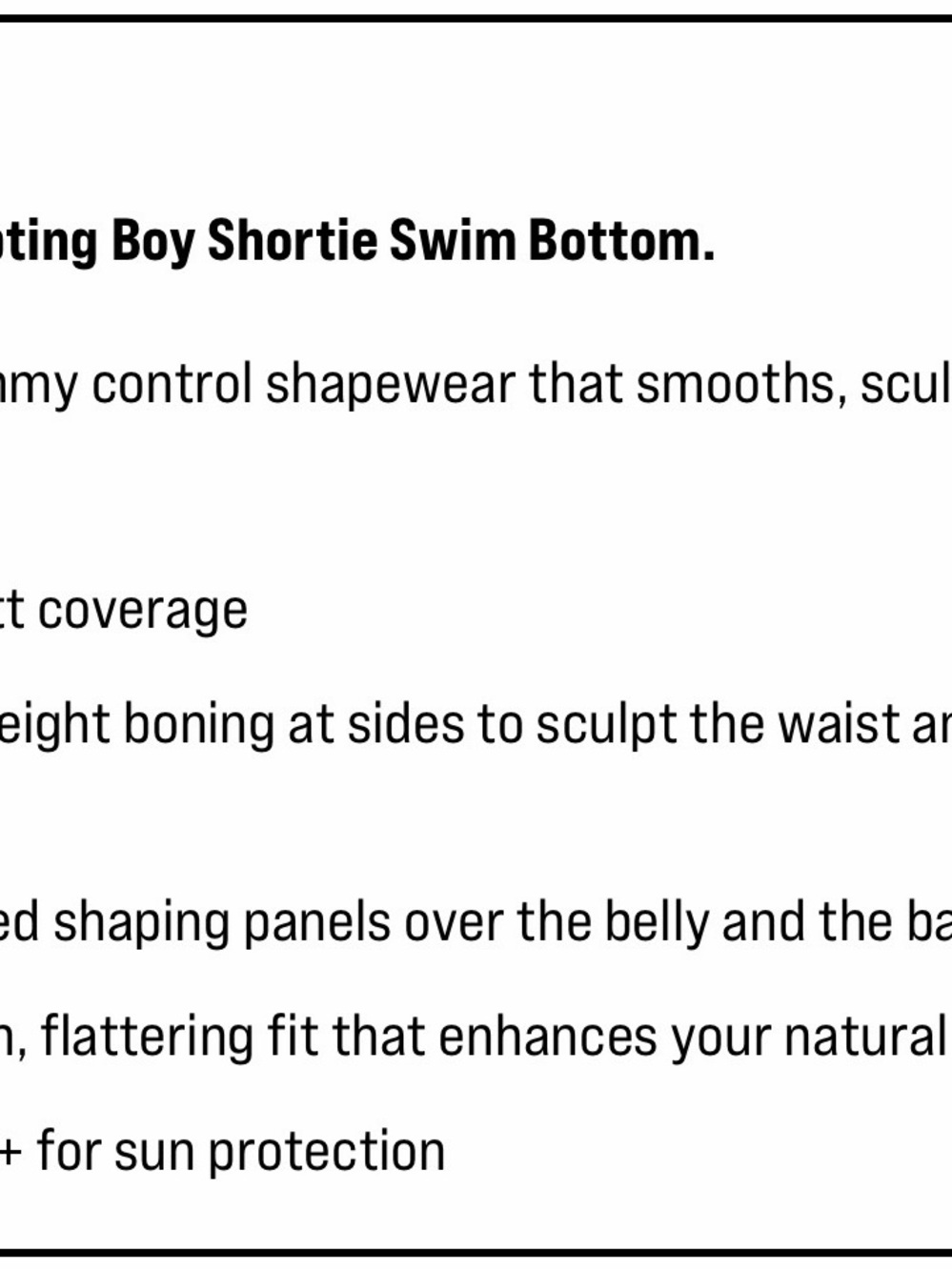 TA3 Mega Sculpting Boy Shortie Swim Bottom Symmetric Leopard XS NWT - Picture 8 of 9